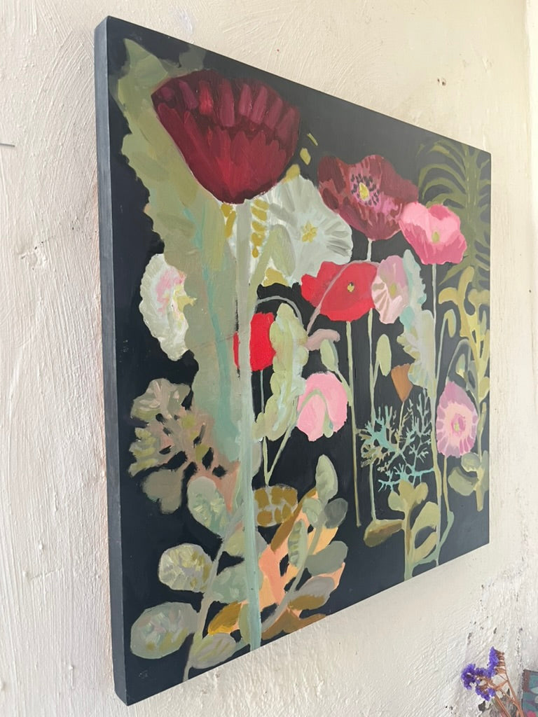 Poppy Garden Original oil painting