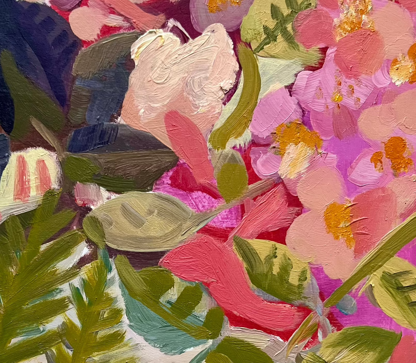 Vintage Garden Original oil painting