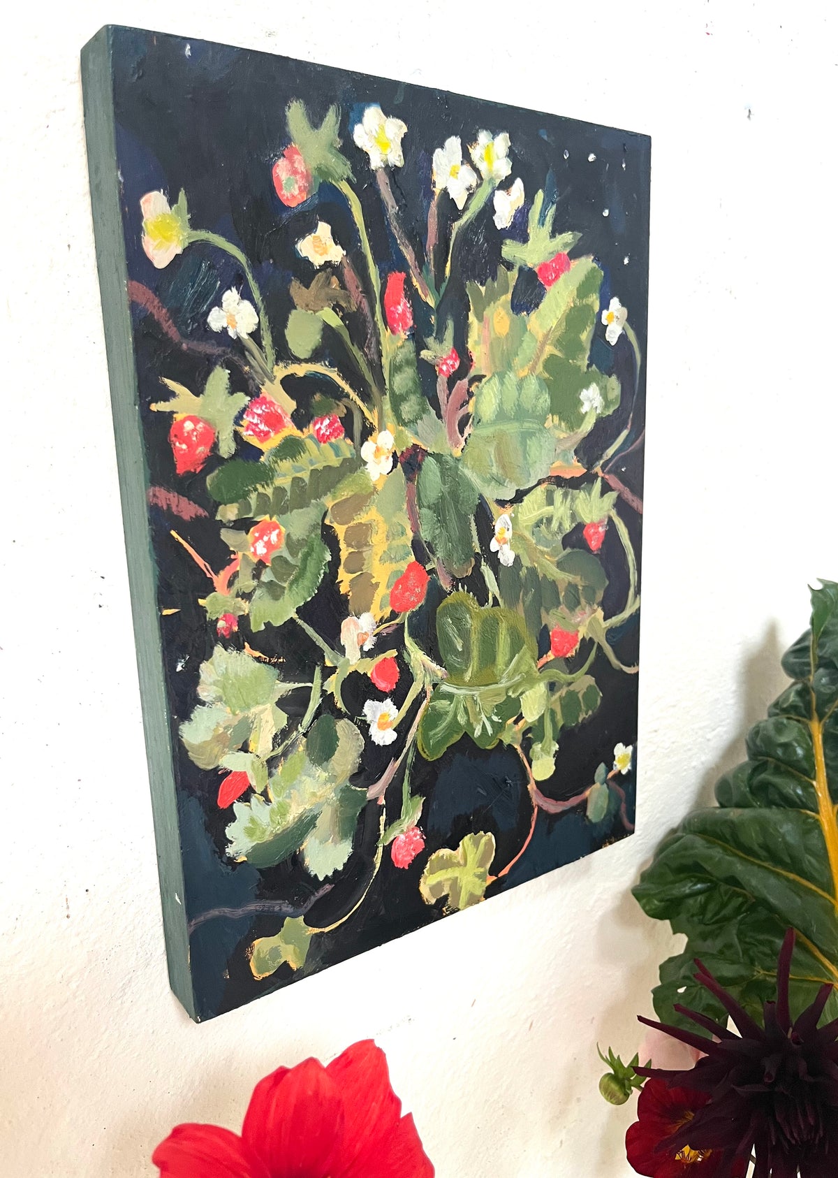 Wild Strawberries Oil painting
