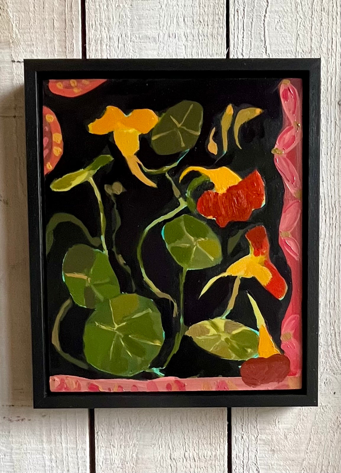 Nasturtium original oil painting
