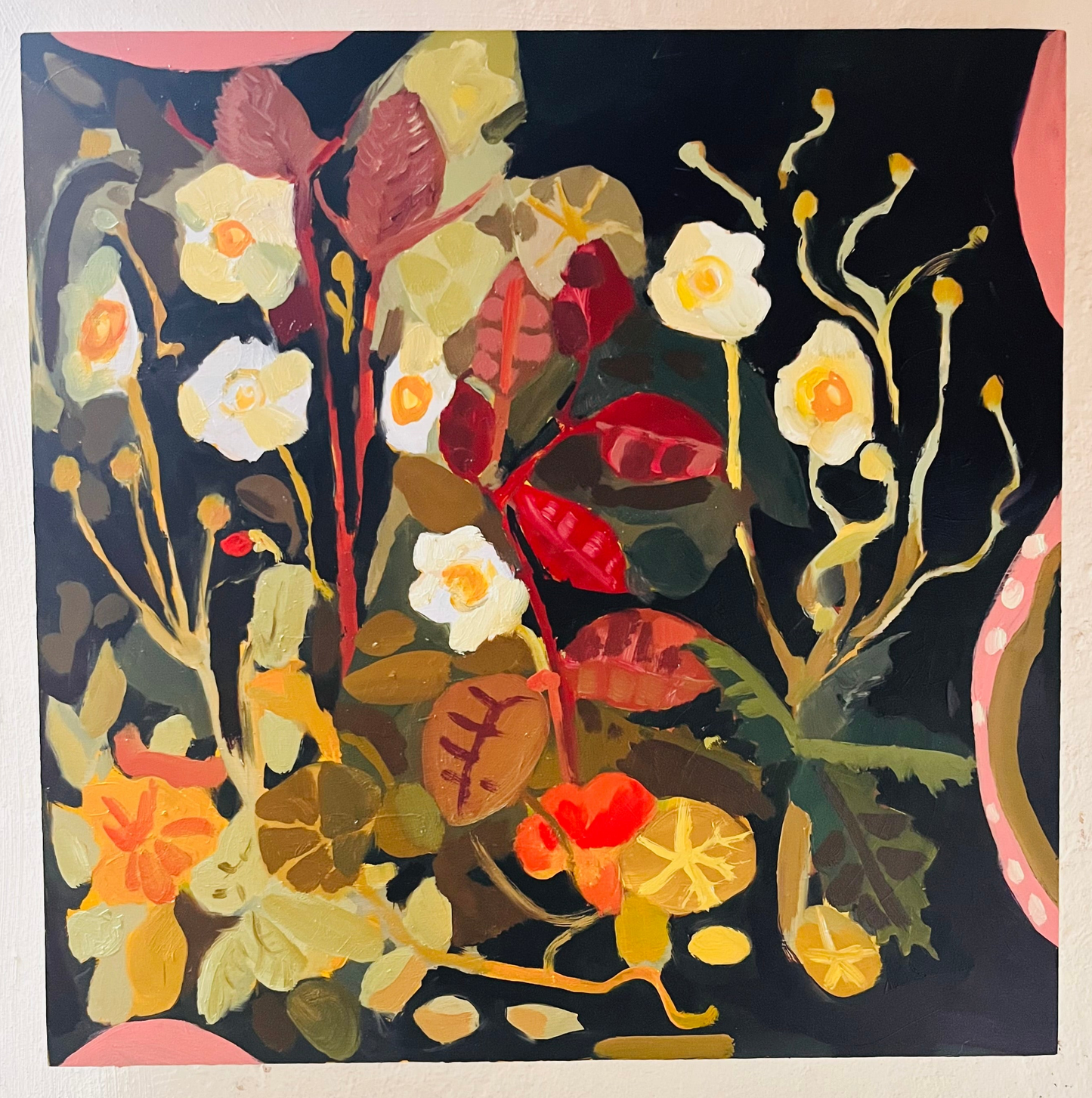 Tiptoe through The Garden Original oil painting