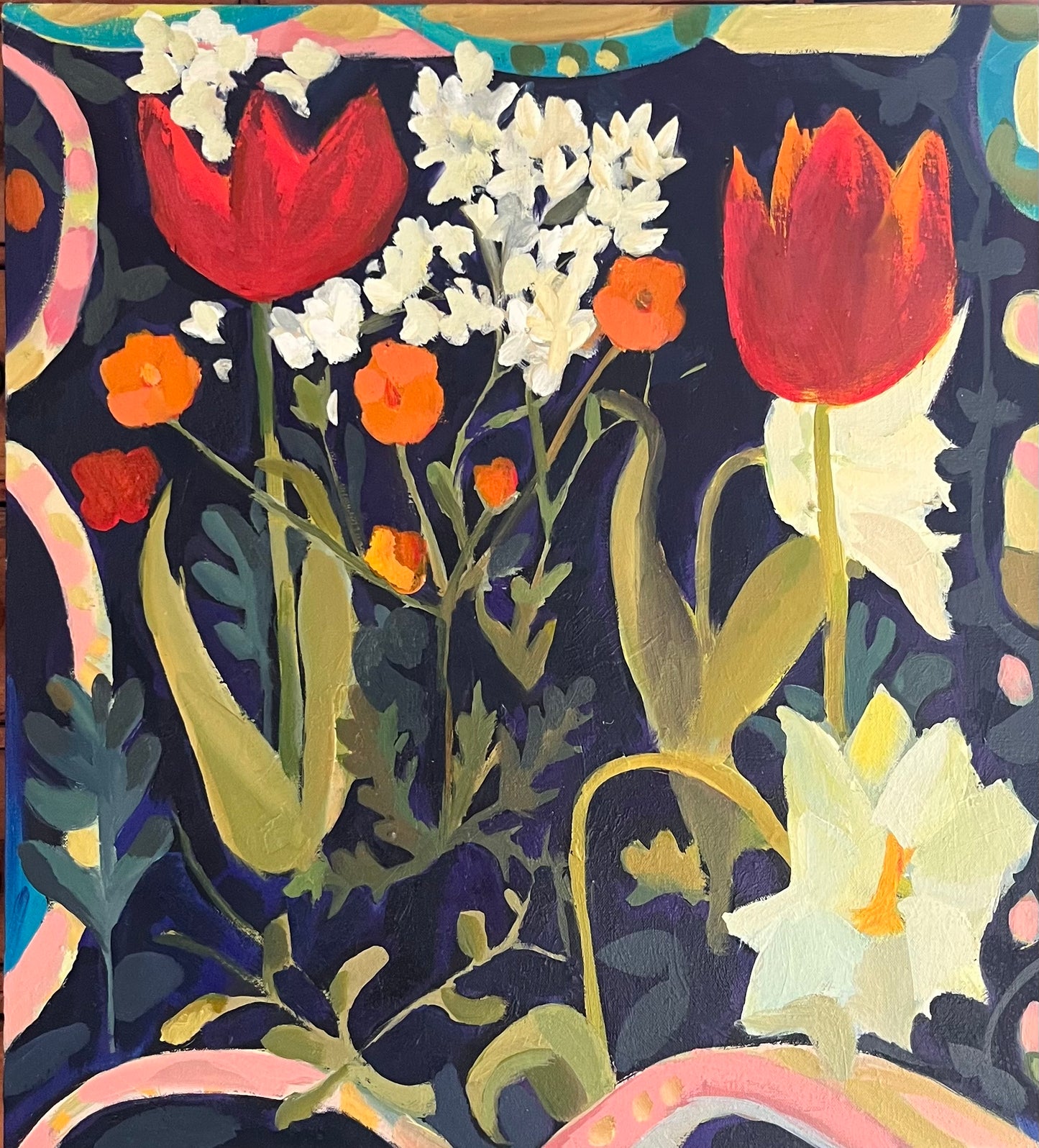Spring Garden Original oil on canvas