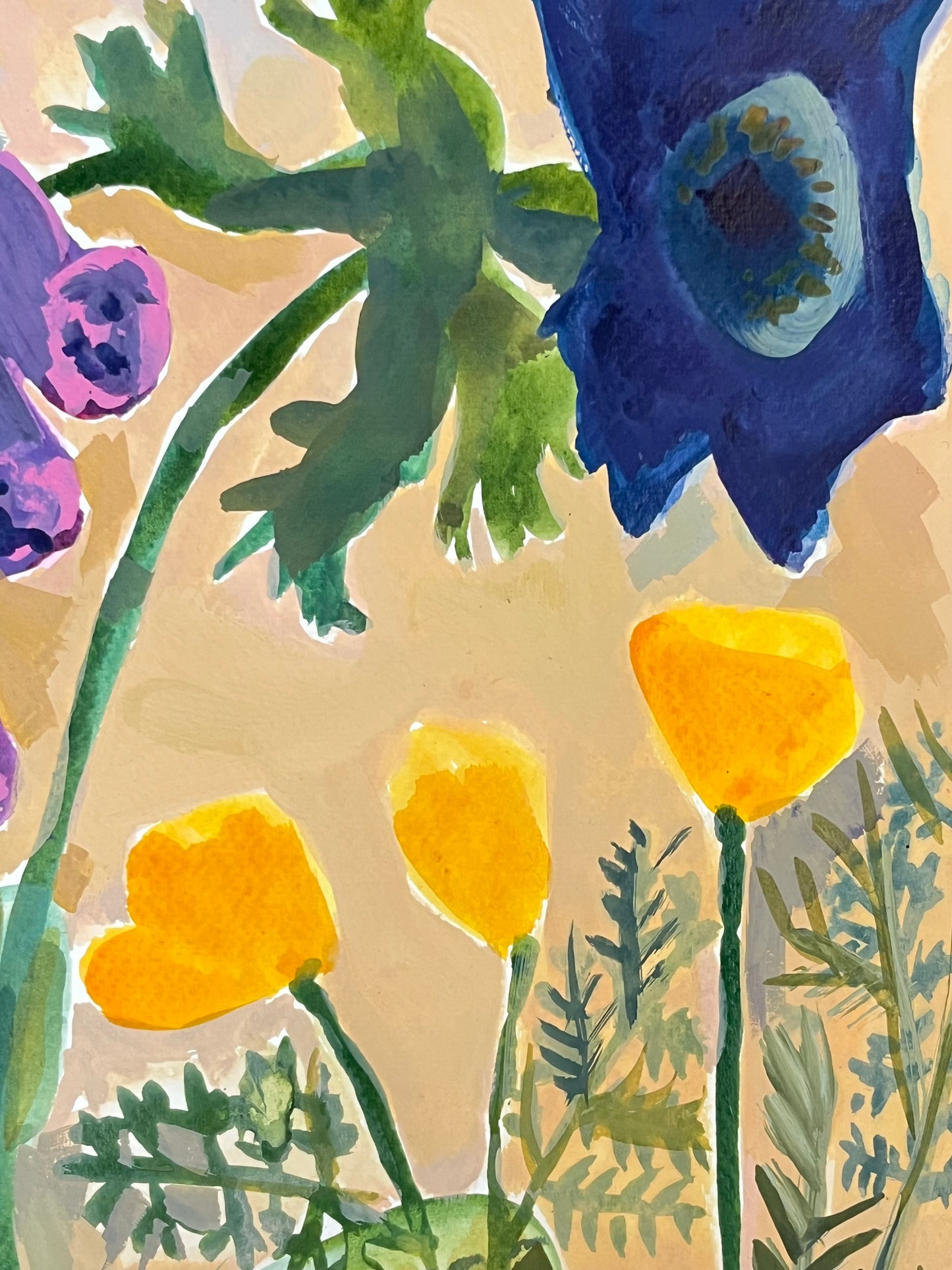 Summer Song original painting on paper