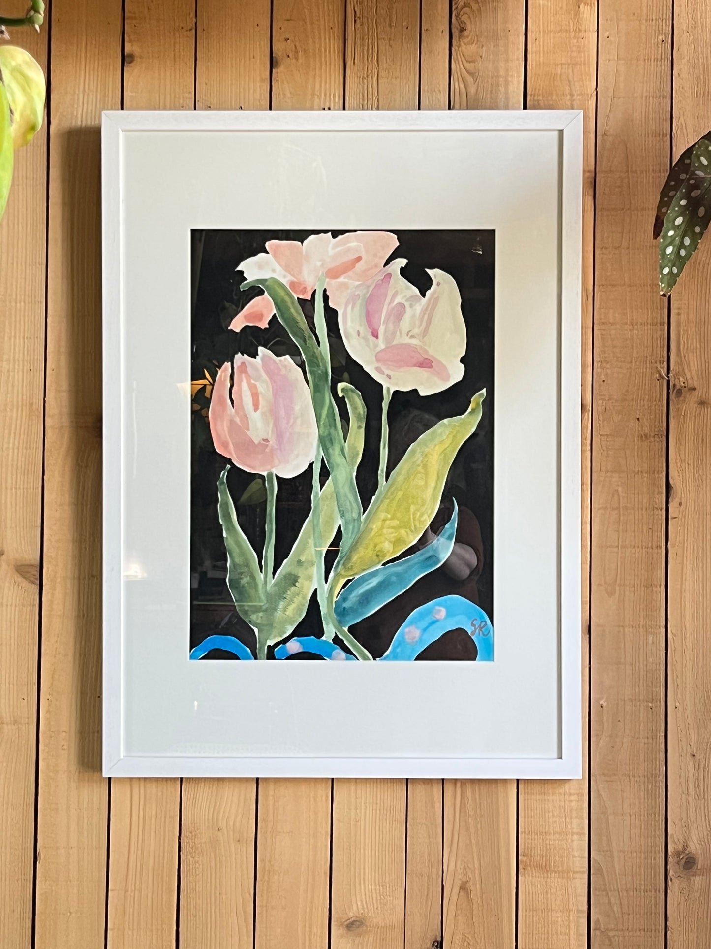 Dancing Tulips original Ink on paper