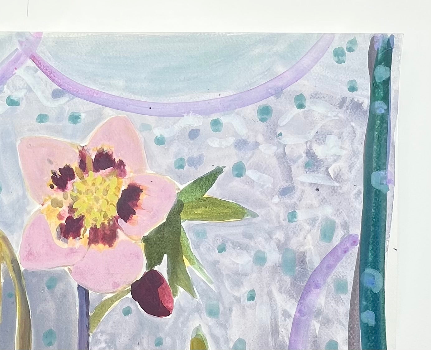 It Begins with Spring original painting on paper