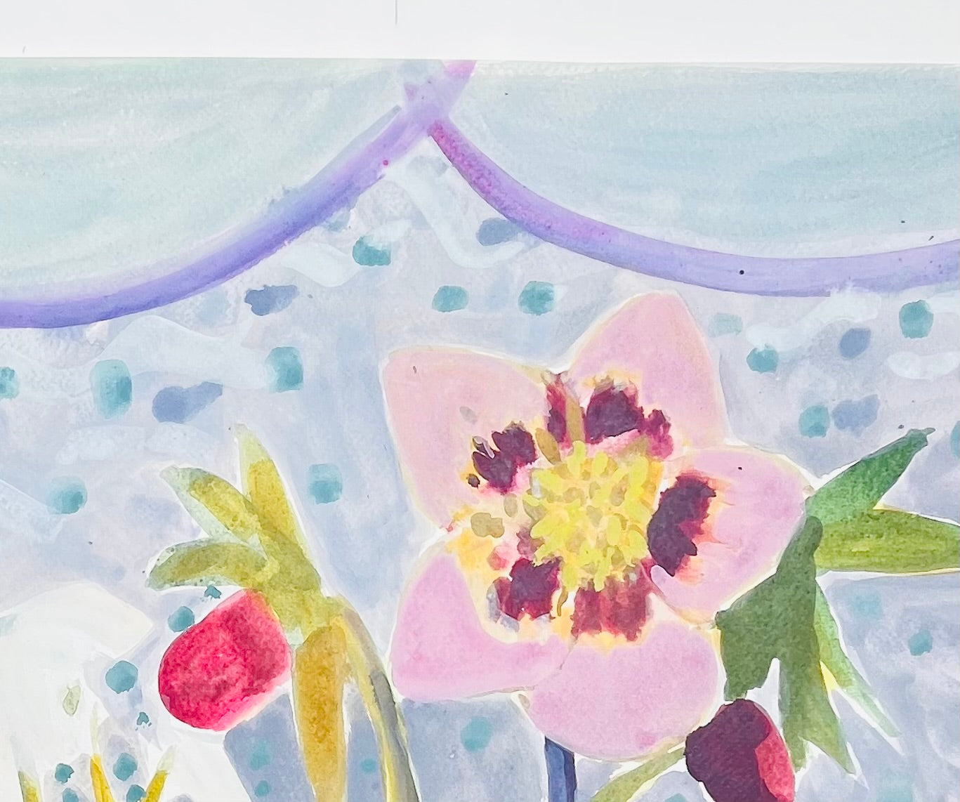 It Begins with Spring original painting on paper
