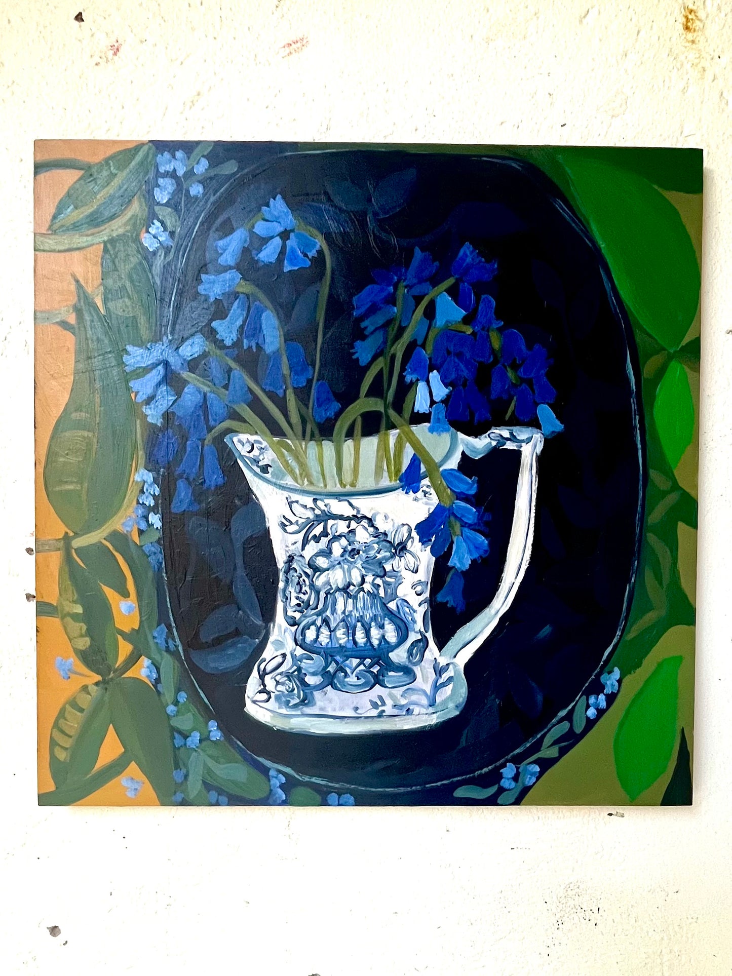 Something Blue Original oil Painting