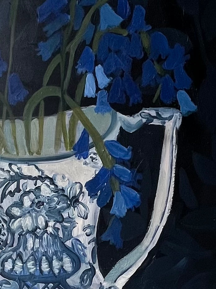 Something Blue Original oil Painting