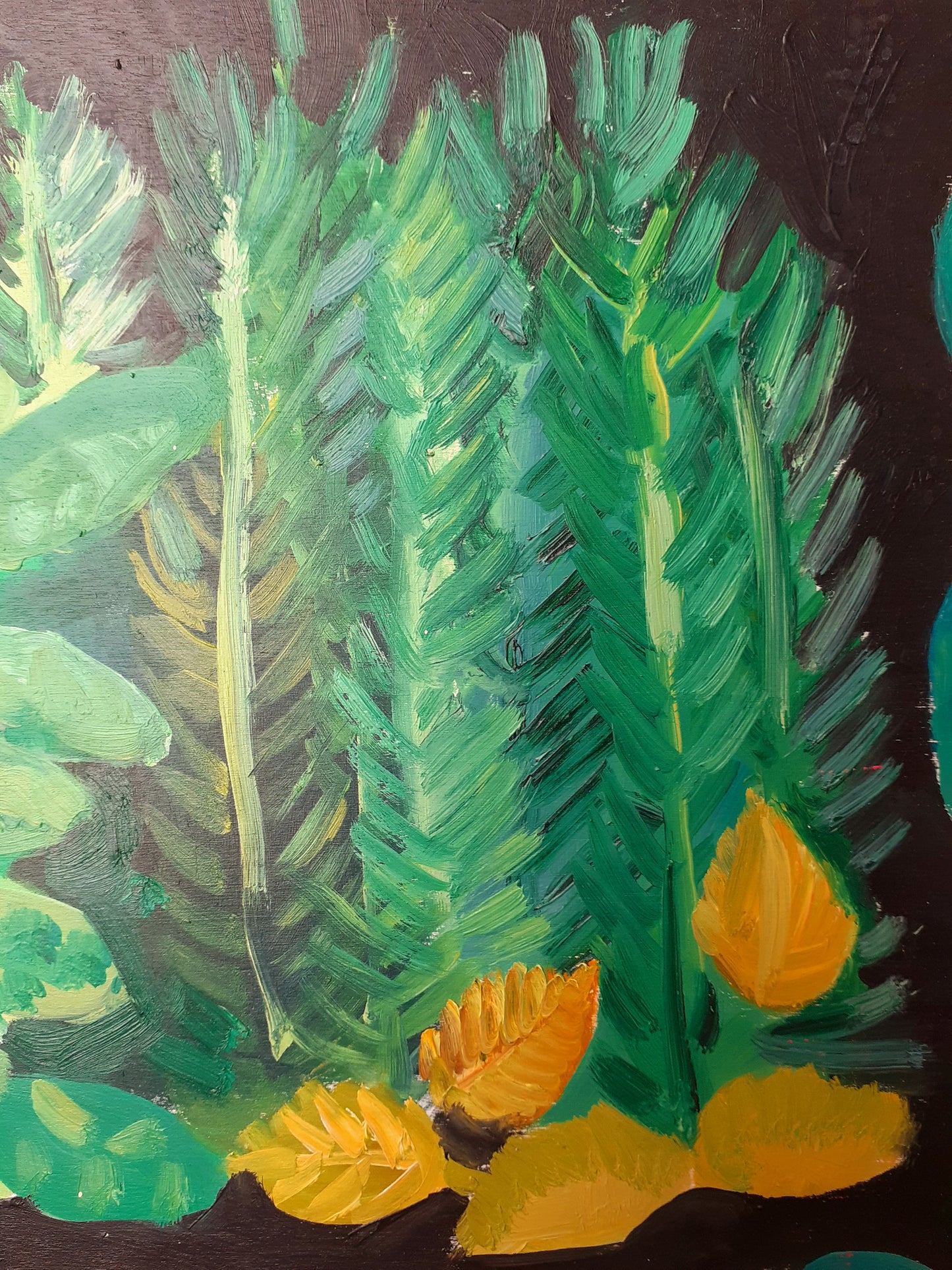 Hardy Herbs oil painting