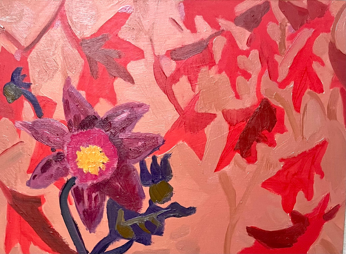 Red Garden  oil painting