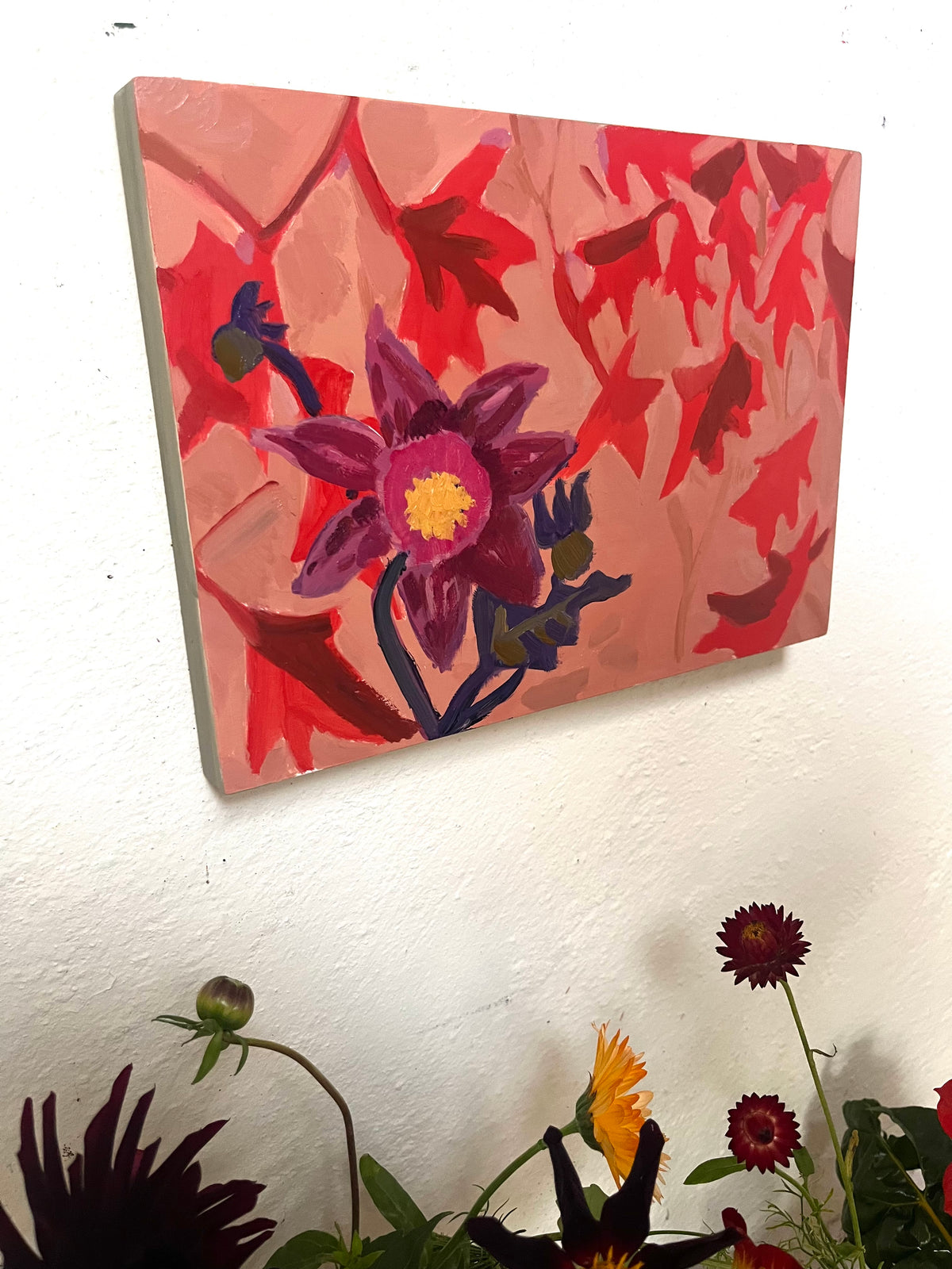 Red Garden  oil painting