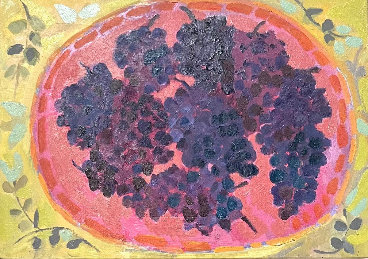 My Friends Grapes oil painting