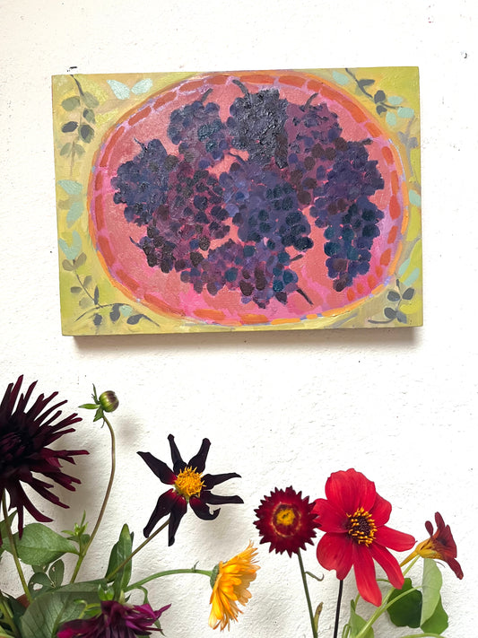 My Friends Grapes oil painting