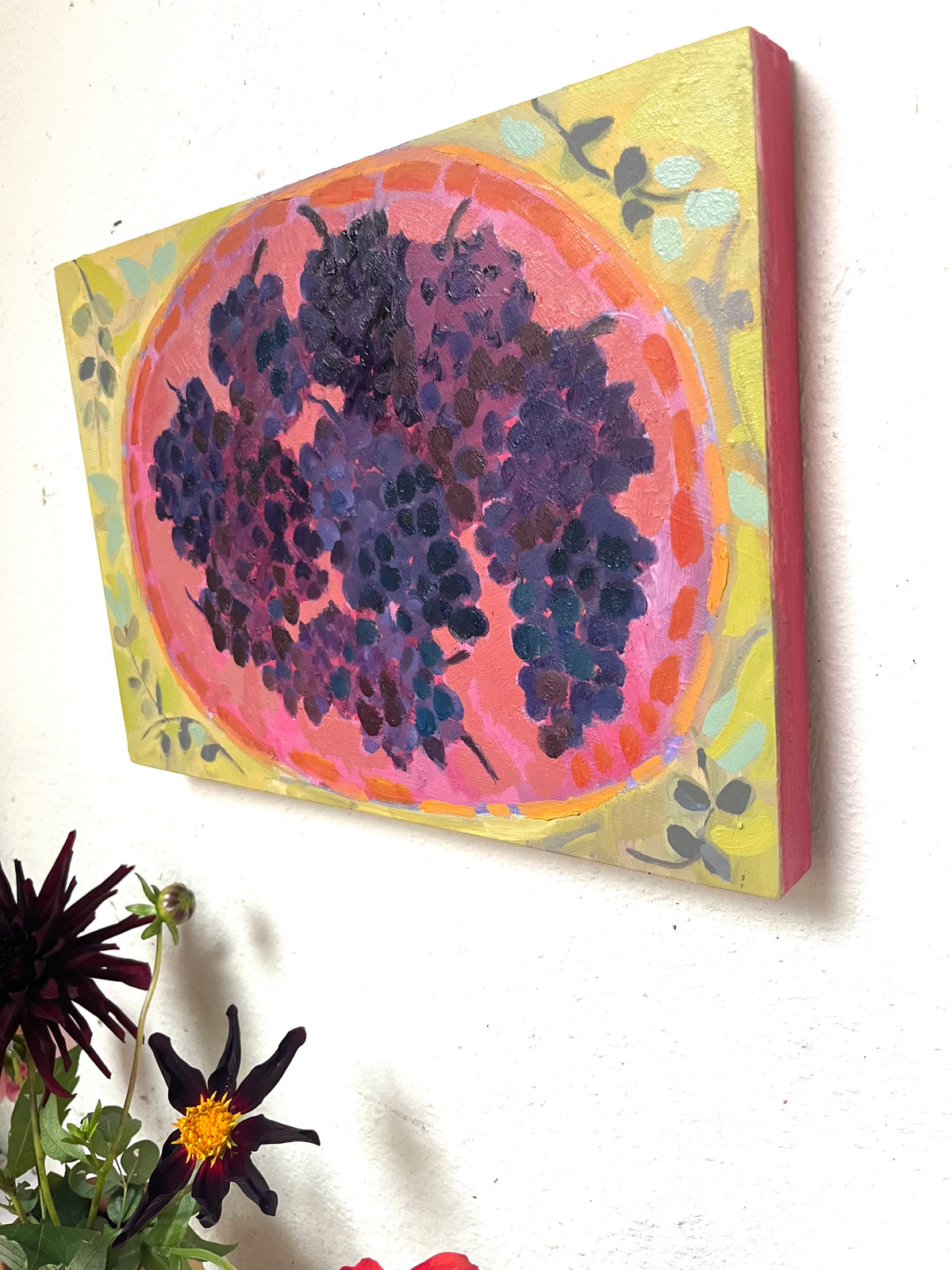 My Friends Grapes oil painting