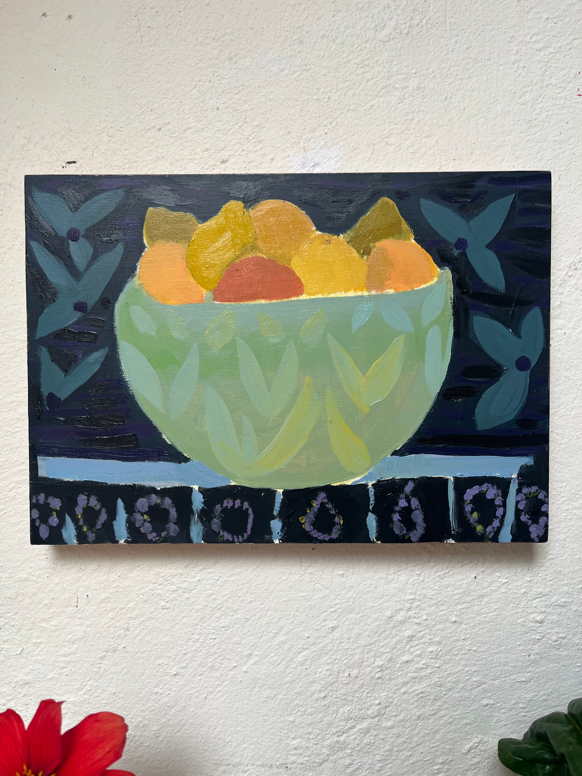 Fruit Bowl oil painting