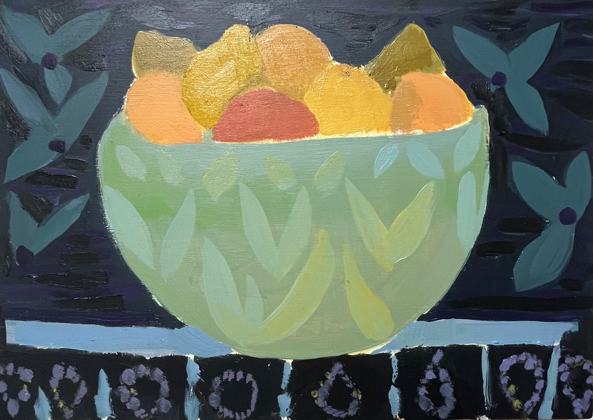 Fruit Bowl oil painting
