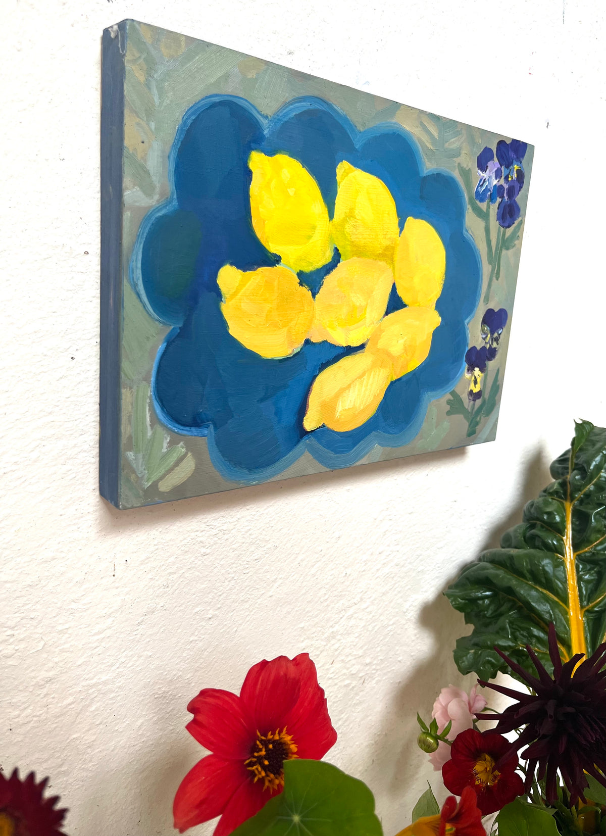 Lucky Lemons oil painting
