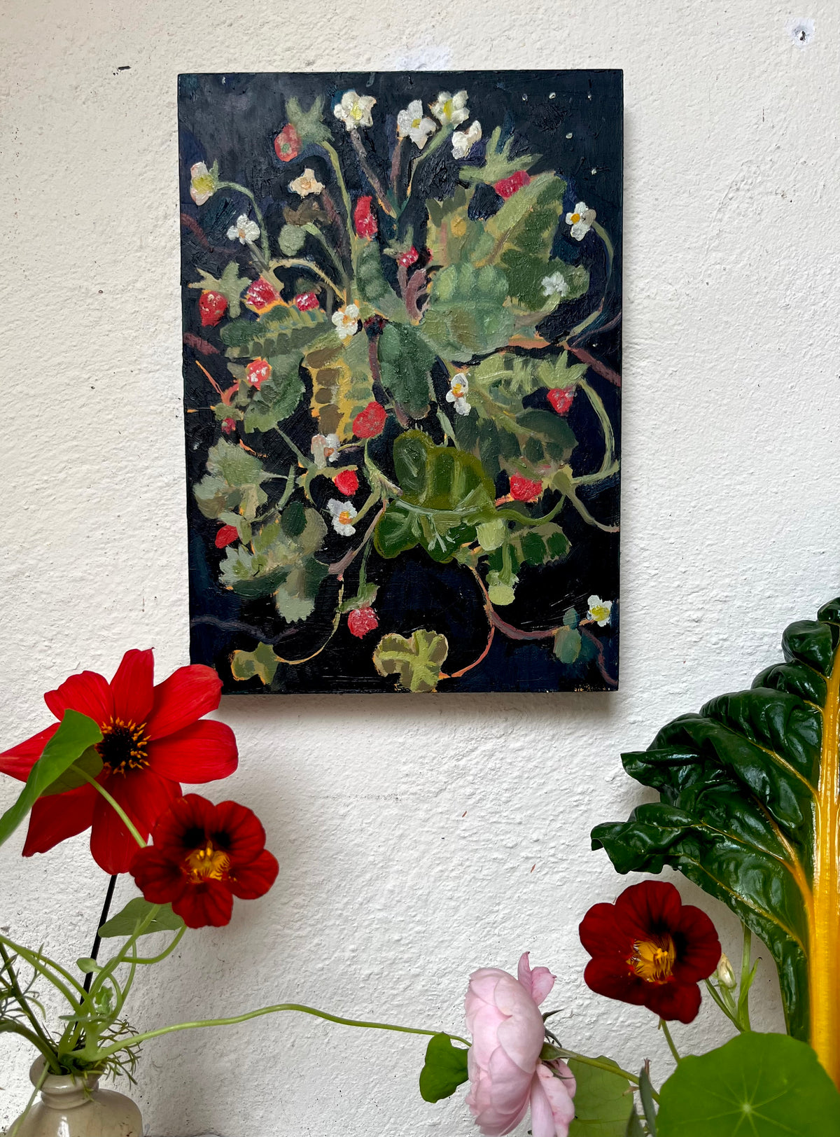 Wild Strawberries Oil painting