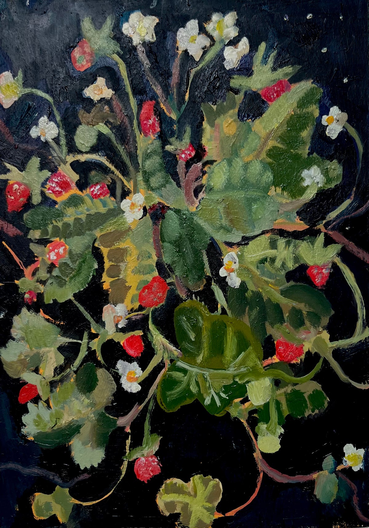 Wild Strawberries Oil painting