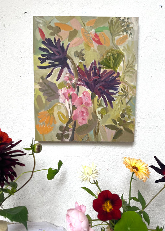 Late Blooms Oil Painting