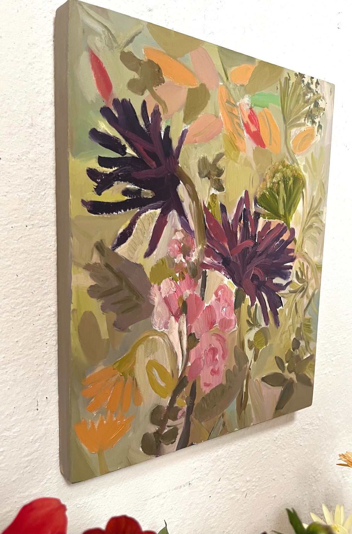Late Blooms Oil Painting
