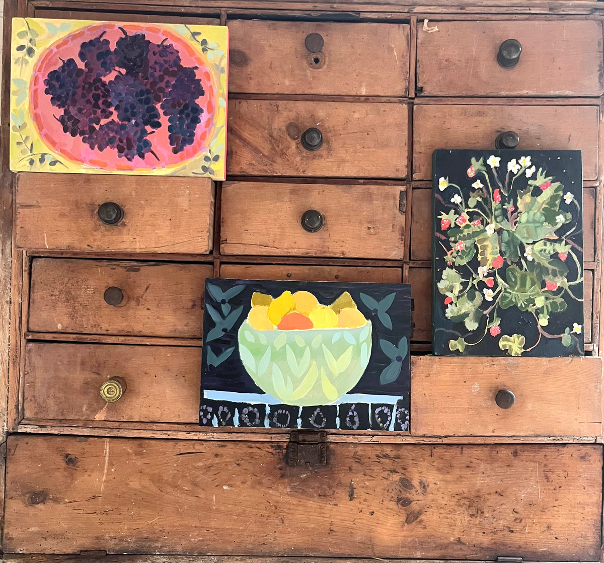 Fruit Bowl oil painting