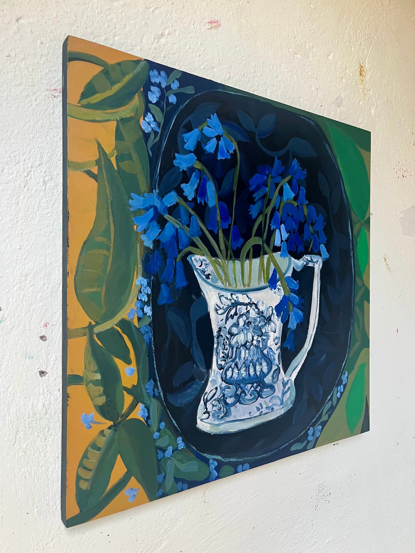 Something Blue Original oil Painting