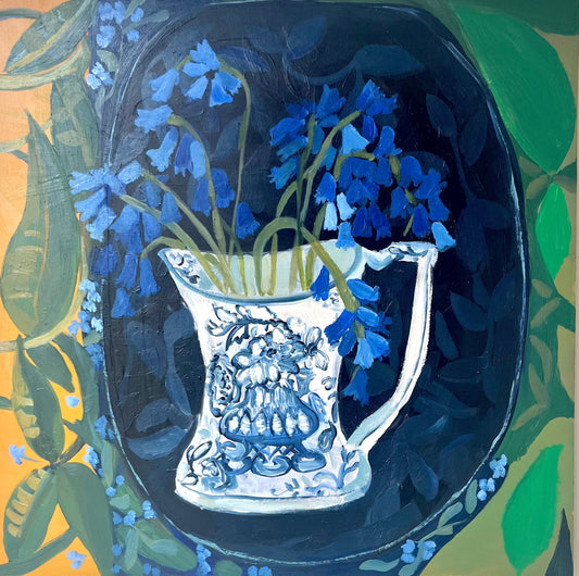 Something Blue Original oil Painting