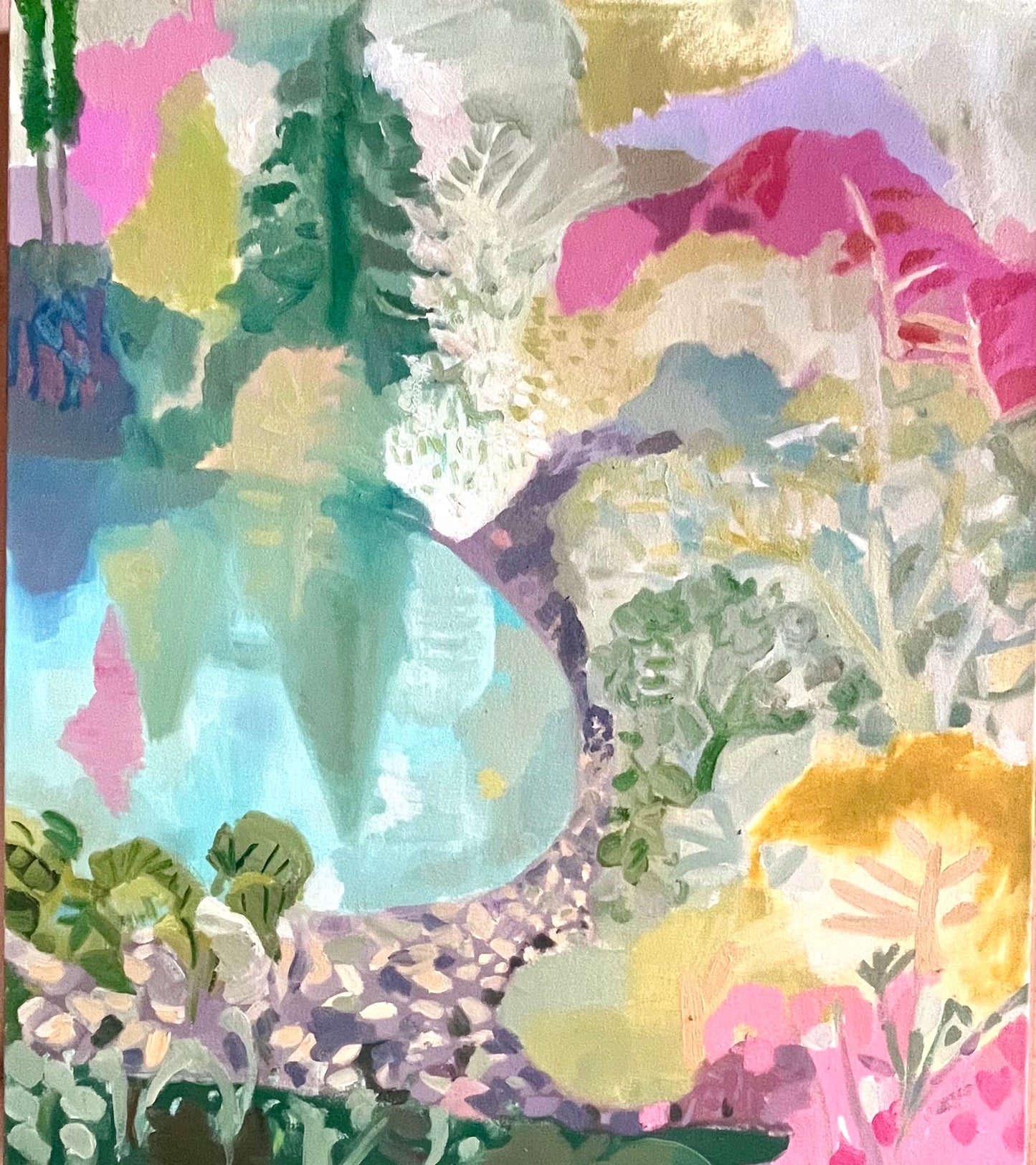 Halcyon Days original oil painting