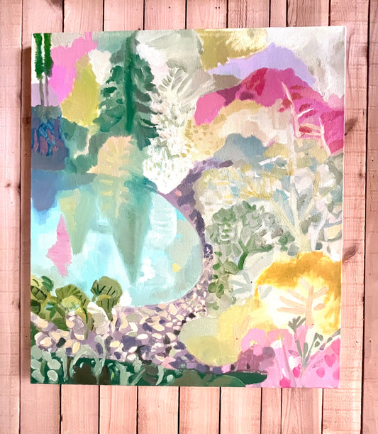 Halcyon Days original oil painting