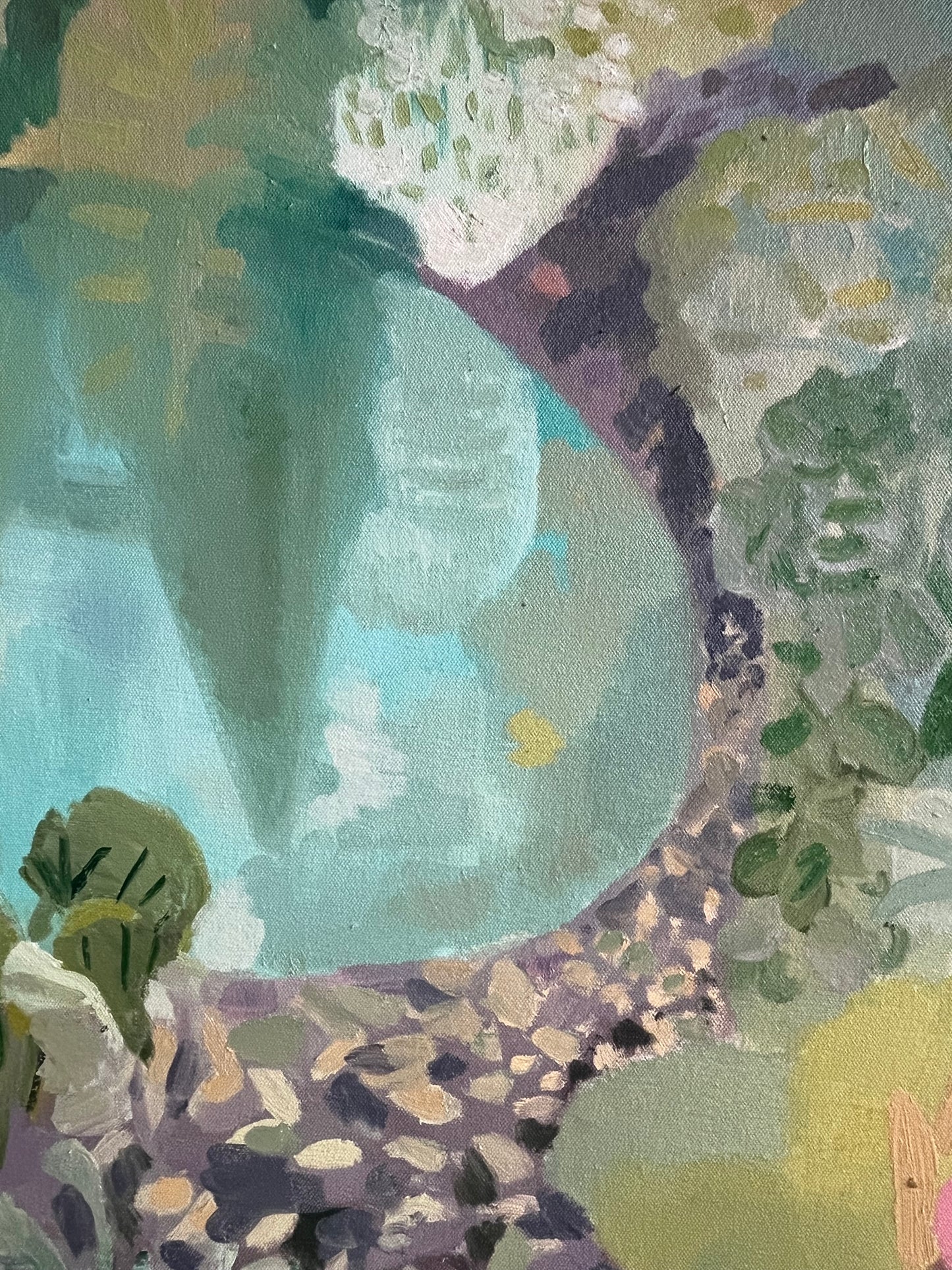 Halcyon Days original oil painting