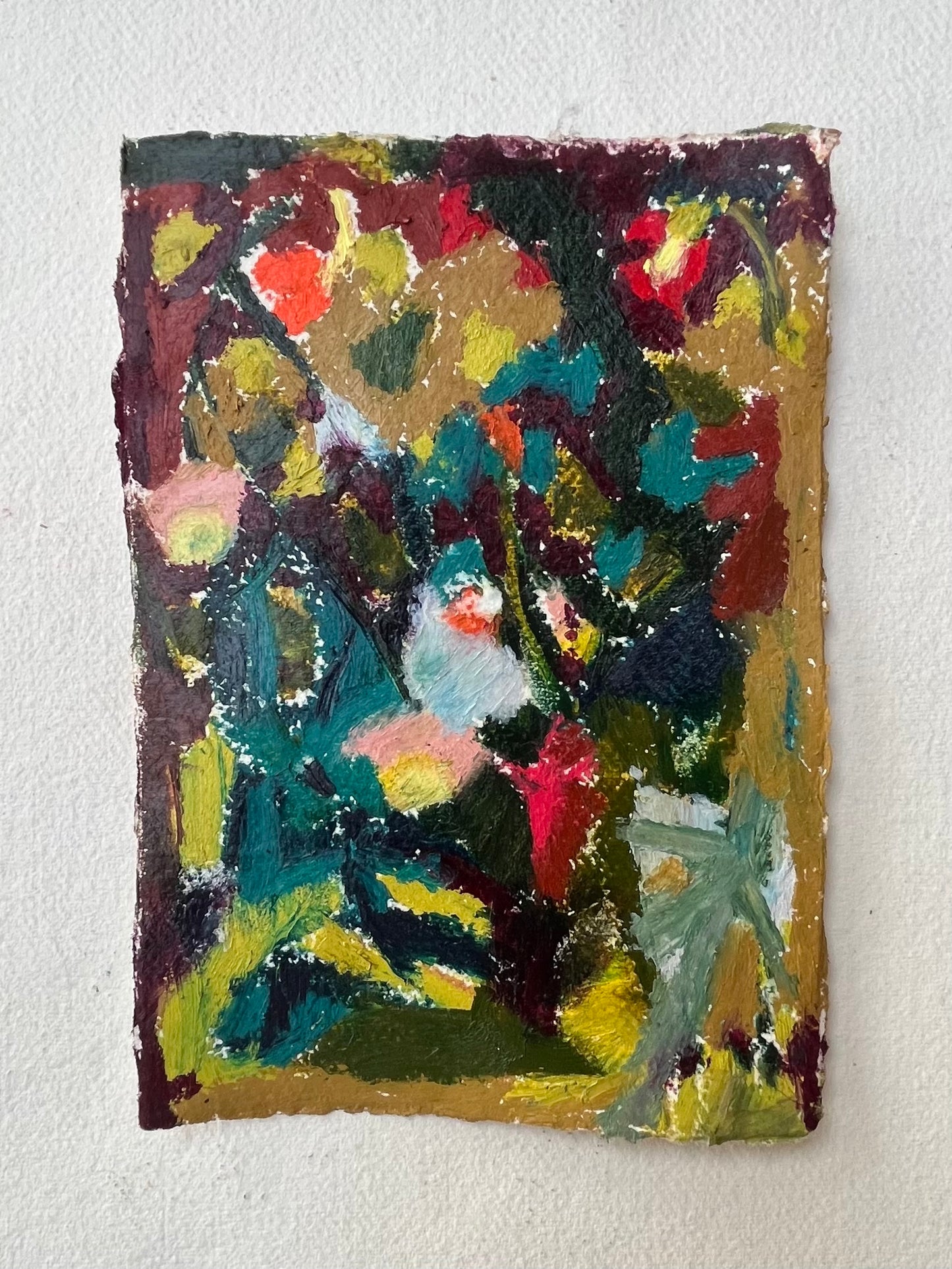 Oil pastel garden drawing no2